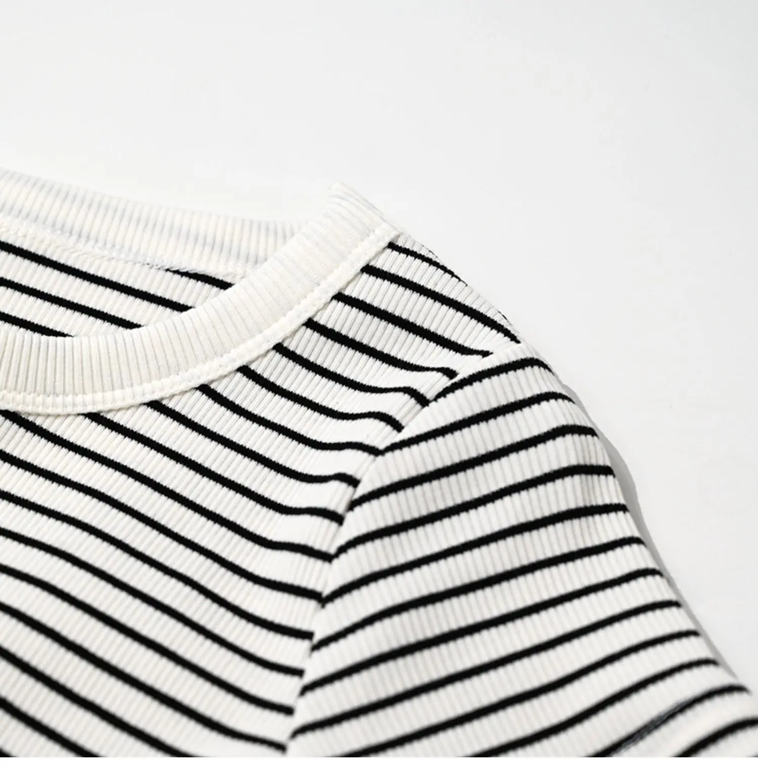 Striped Cotton T-Shirt for Boys Girls Large Summer — feature 10