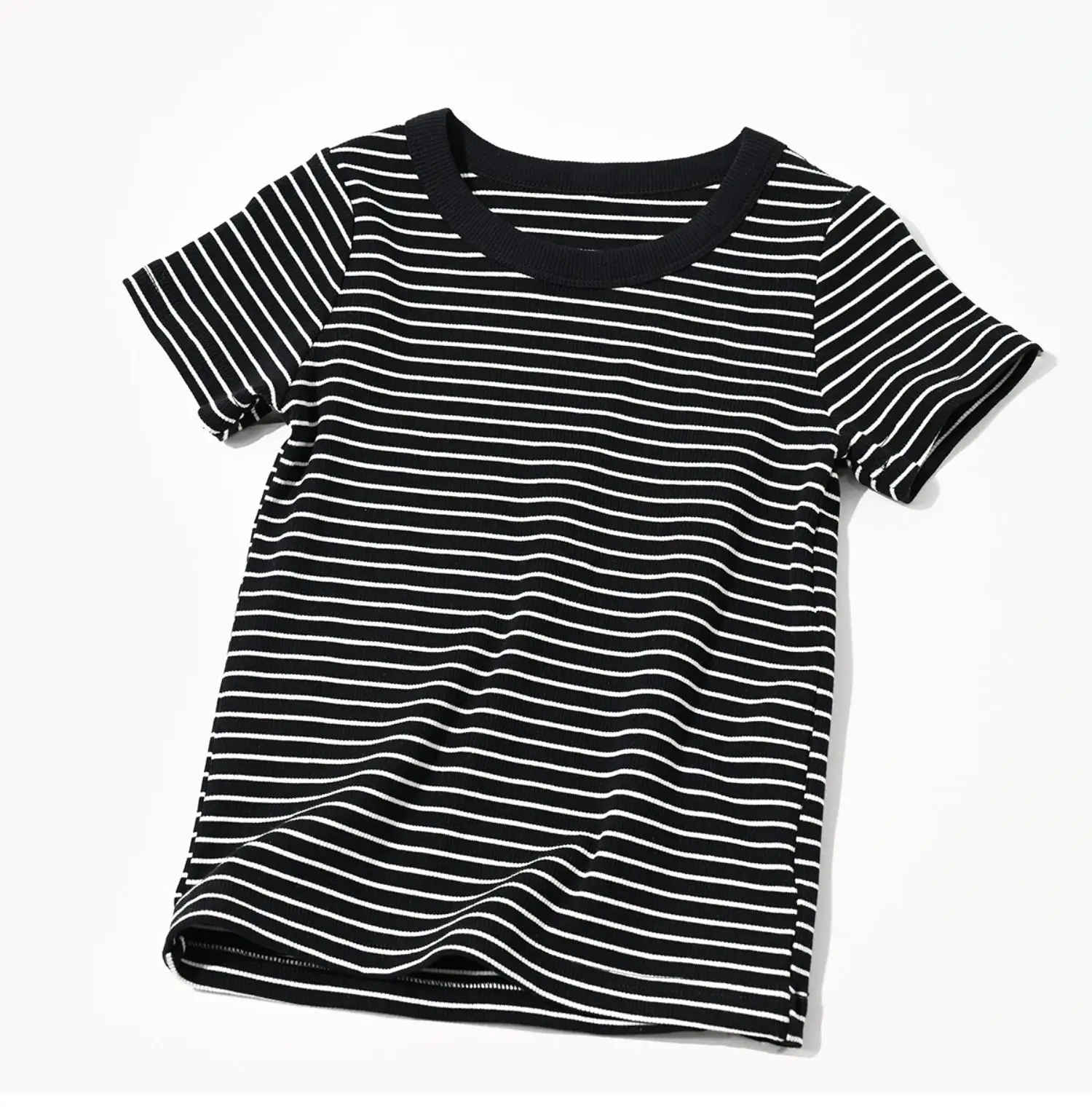 Striped Cotton T-Shirt for Boys Girls Large Summer — feature 13