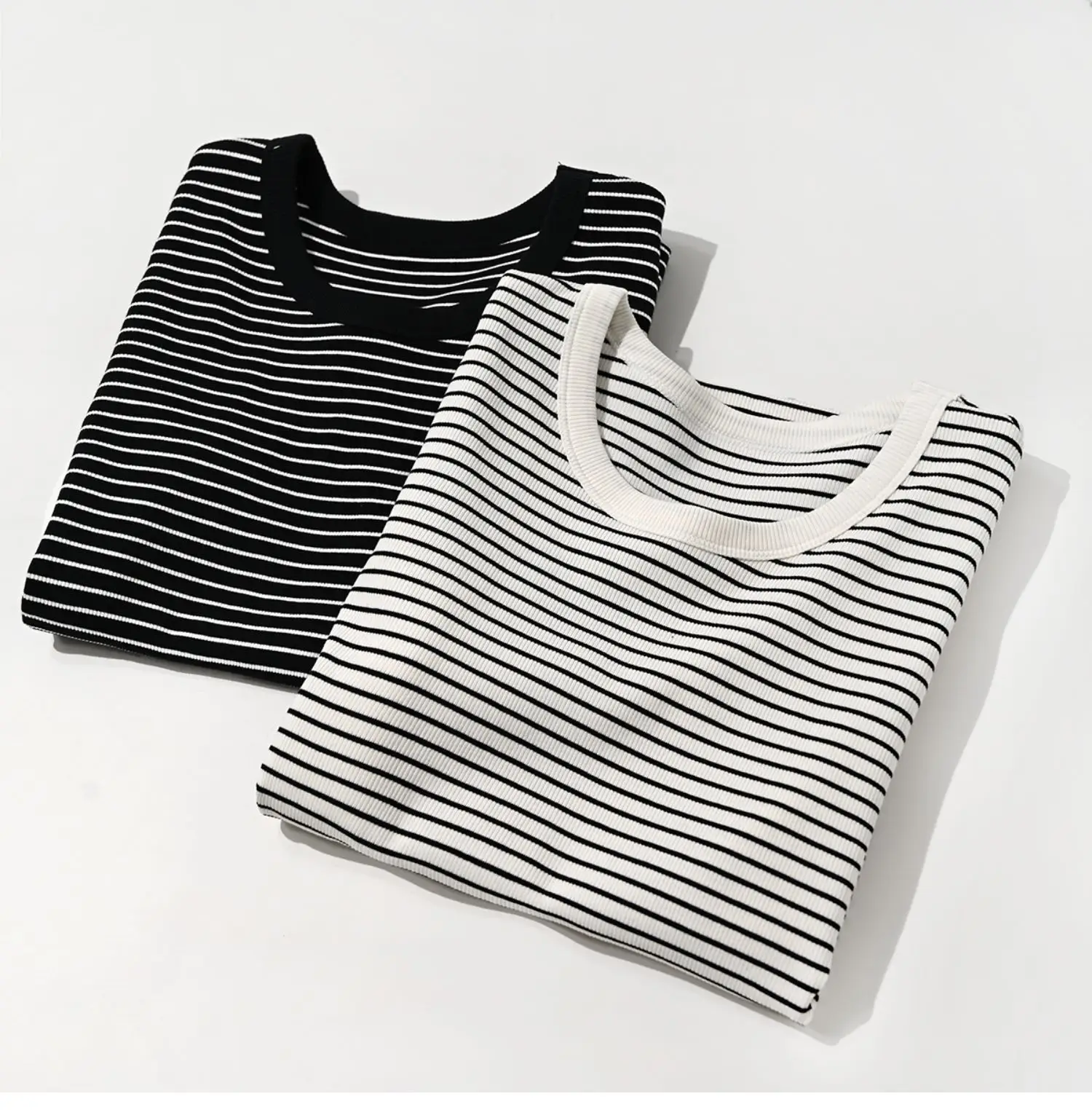 Striped Cotton T-Shirt for Boys Girls Large Summer — feature 6