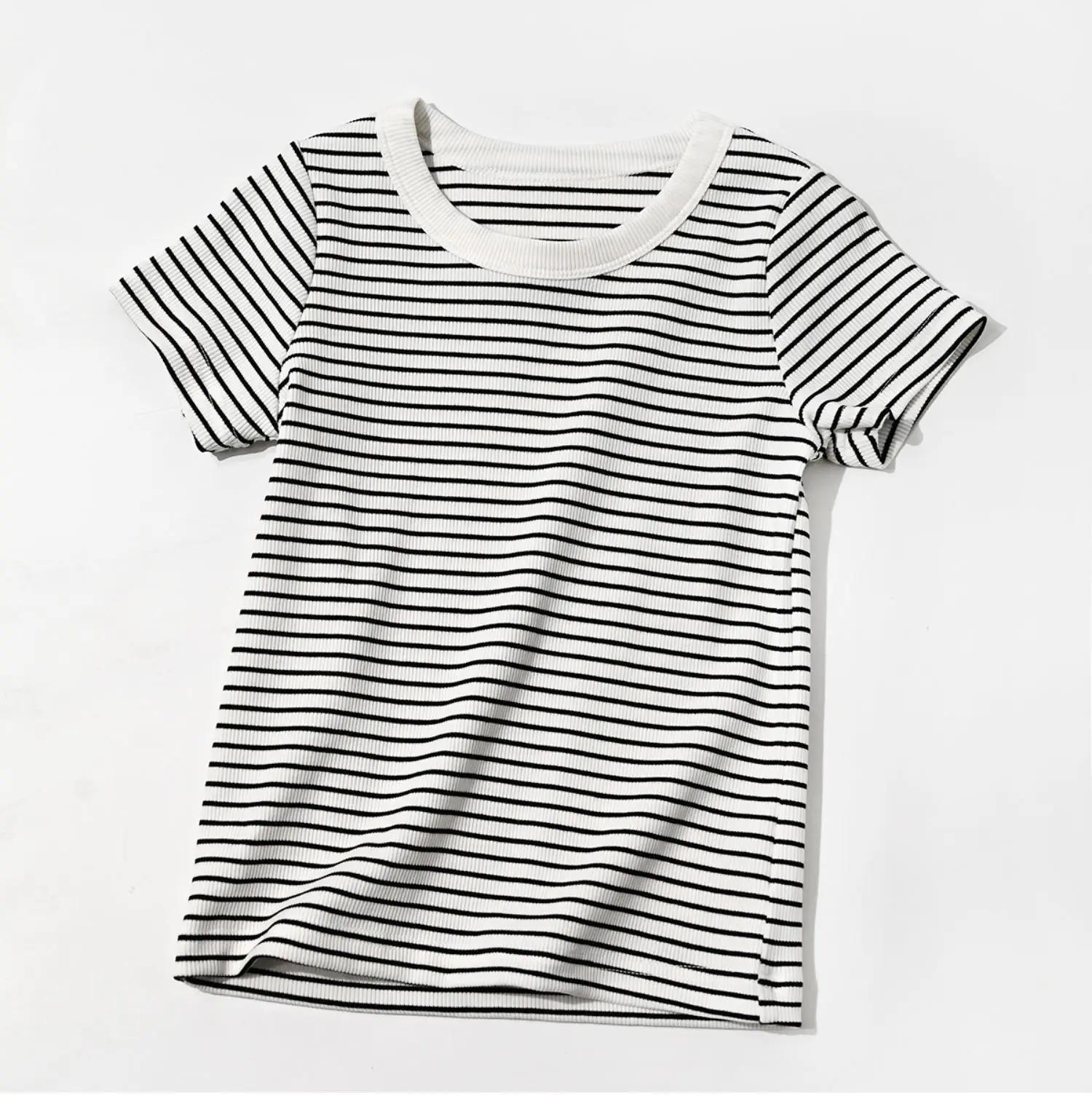 Striped Cotton T-Shirt for Boys Girls Large Summer — feature 8