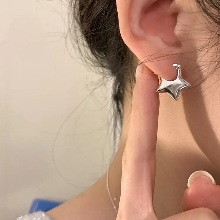 S925 Silver Star Earrings for Women 2025 New Style - Image 5