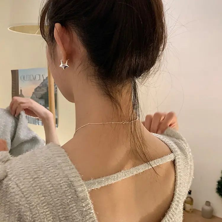 S925 Silver Star Earrings for Women 2025 New Style — feature 45