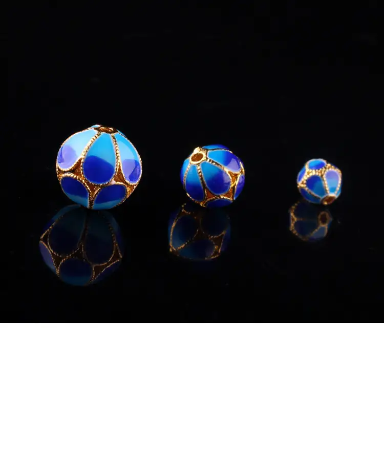 Red Lotus Burned Blue Wen Play Beads 10mm — feature 10
