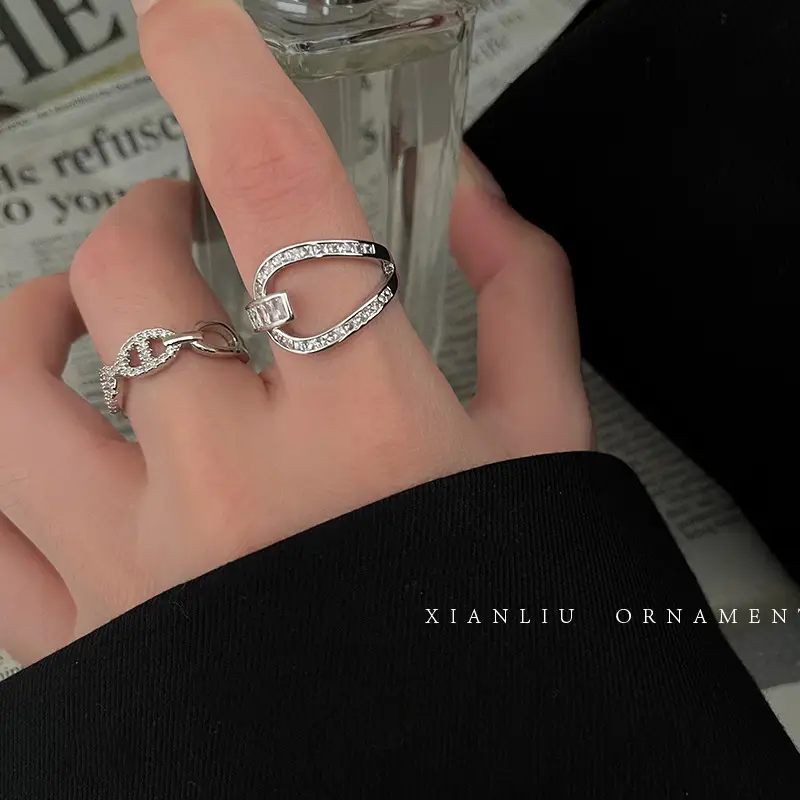 Women's Zircon Pig Nose Ring High-End Fashion 2025 - Image 5