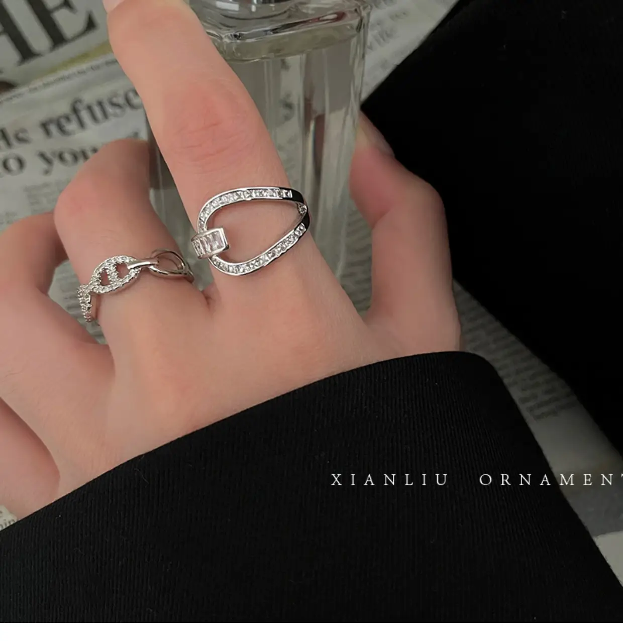Women's Zircon Pig Nose Ring High-End Fashion 2025 — feature 35