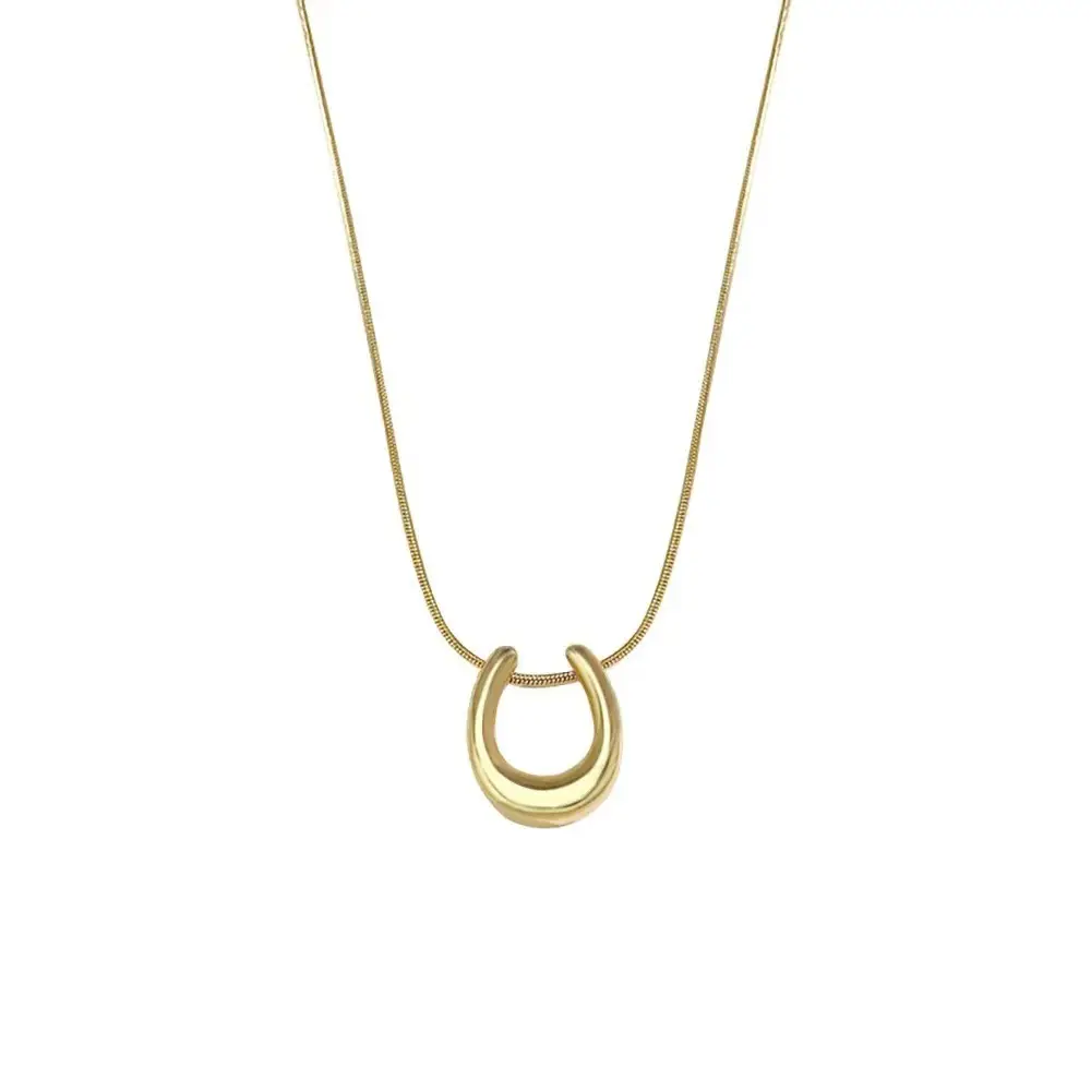 Gold U-Shaped Necklace for Women Wholesale 2023 - Image 6