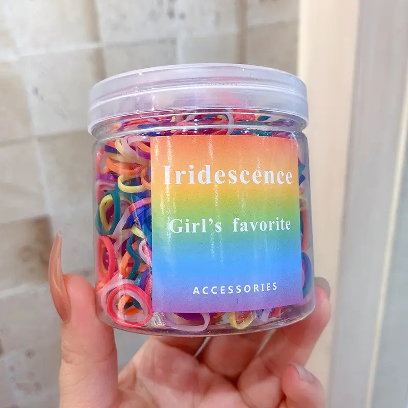 Unnatural Hair Rope 1000 Pcs Rubber Band for Girls - Image 15