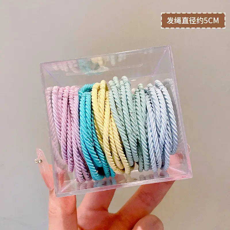 Unnatural Hair Rope 1000 Pcs Rubber Band for Girls - Image 4