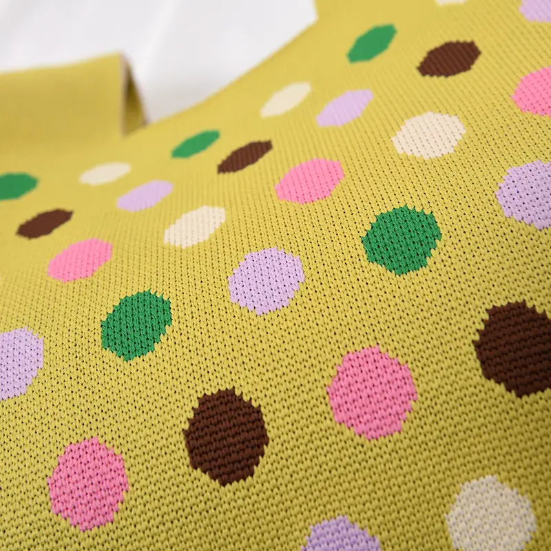 Women's Knitted Polka Dot Vest Bag Large Capacity - Image 31
