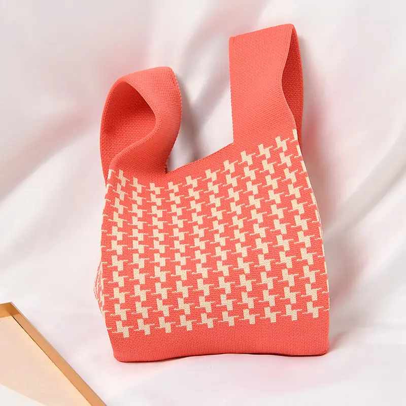 Women's Knitted Polka Dot Vest Bag Large Capacity - Image 21