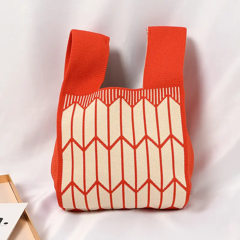 Women's Knitted Polka Dot Vest Bag Large Capacity - Image 26