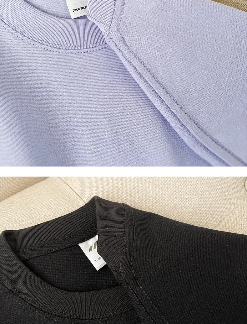 240g Heavyweight Cotton T-Shirt Men Women 2025 New Pair — feature 15
