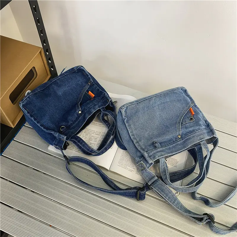 Denim Square Bag for Women 2023 Spring Mobile Phone Bag - Image 4