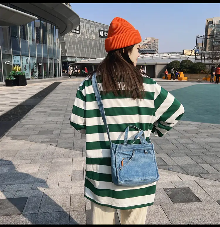Denim Square Bag for Women 2023 Spring Mobile Phone Bag — feature 13