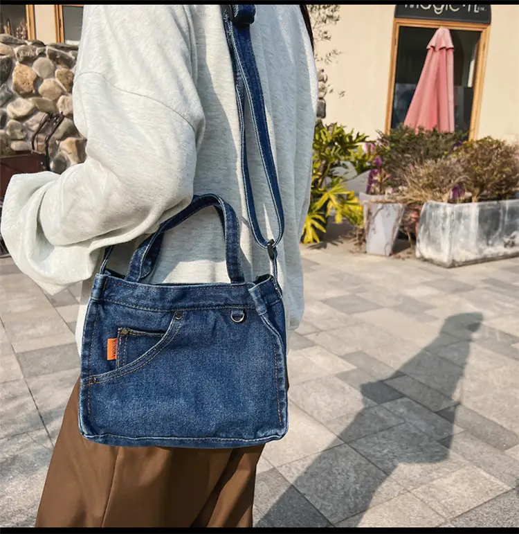 Denim Square Bag for Women 2023 Spring Mobile Phone Bag — feature 16