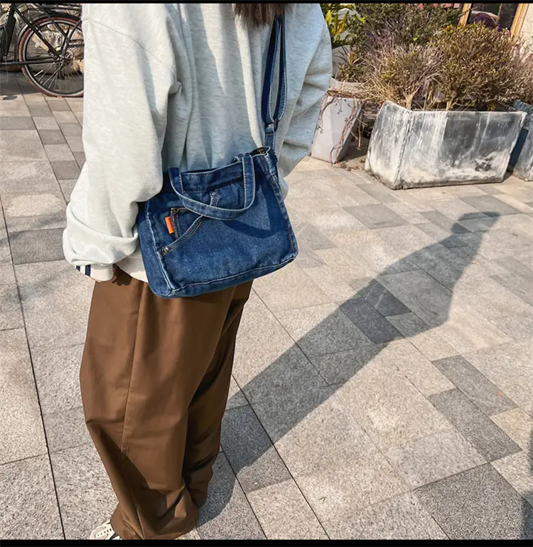 Denim Square Bag for Women 2023 Spring Mobile Phone Bag — feature 20