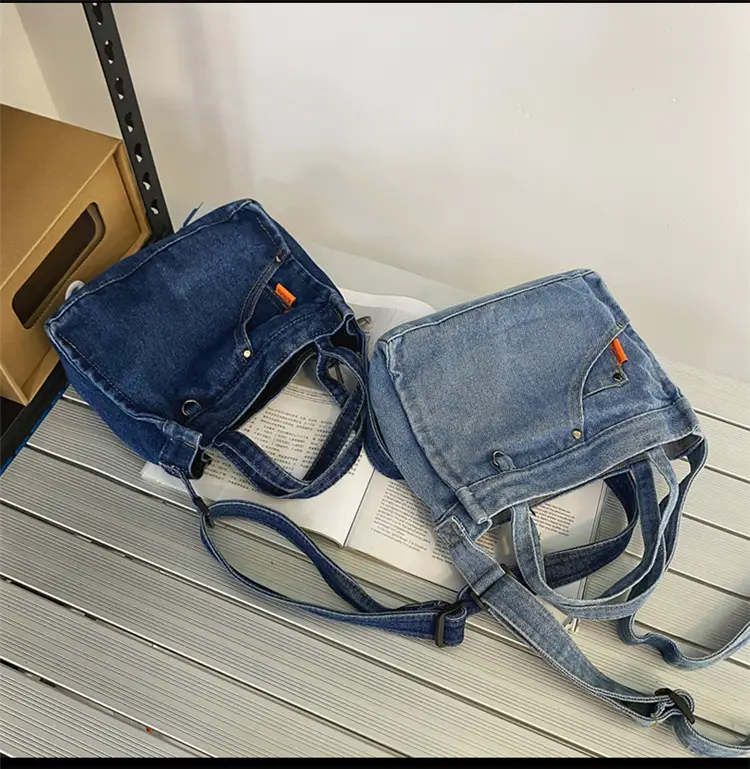 Denim Square Bag for Women 2023 Spring Mobile Phone Bag — feature 22