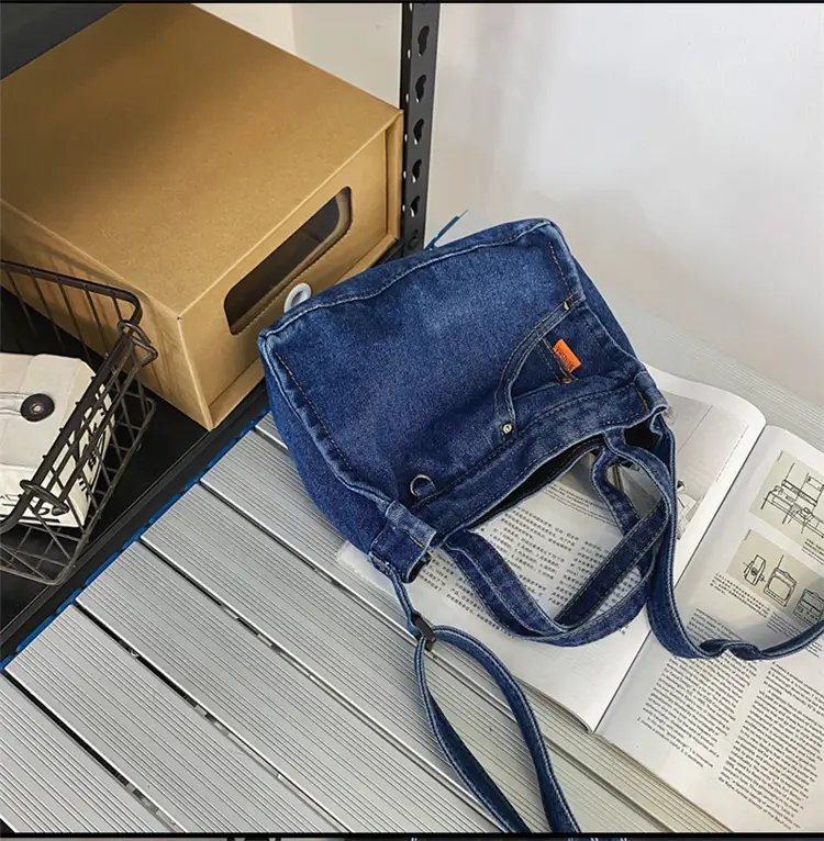 Denim Square Bag for Women 2023 Spring Mobile Phone Bag — feature 23