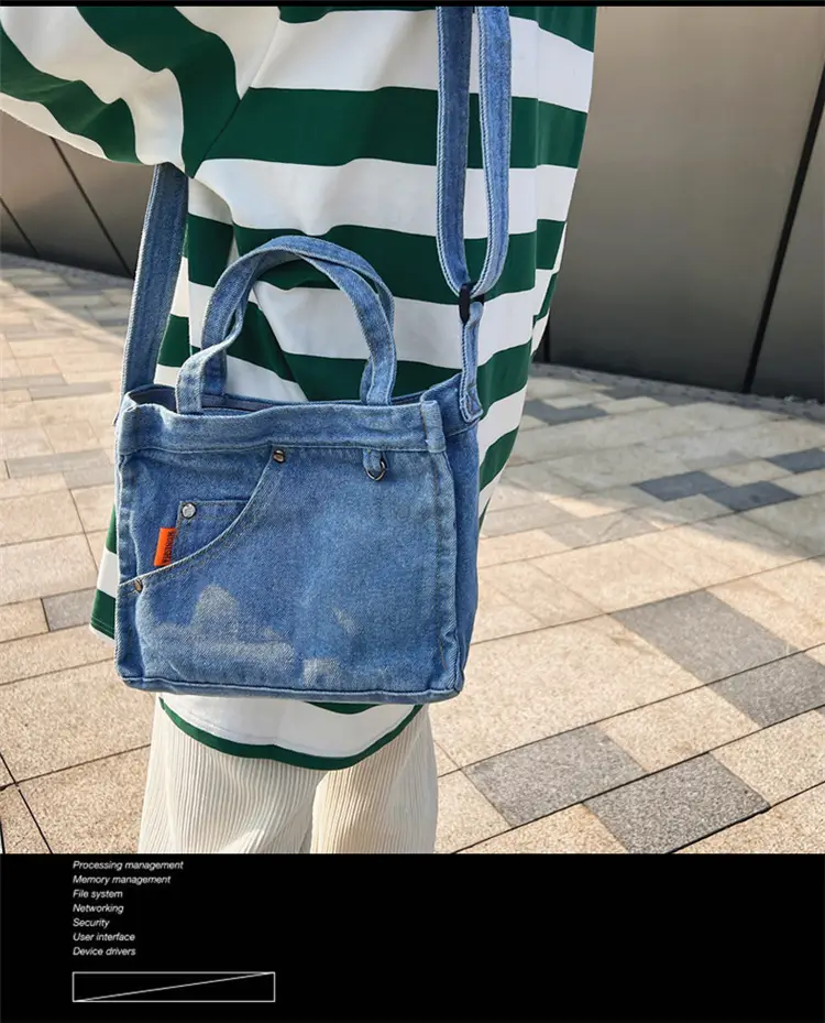 Denim Square Bag for Women 2023 Spring Mobile Phone Bag — feature 4