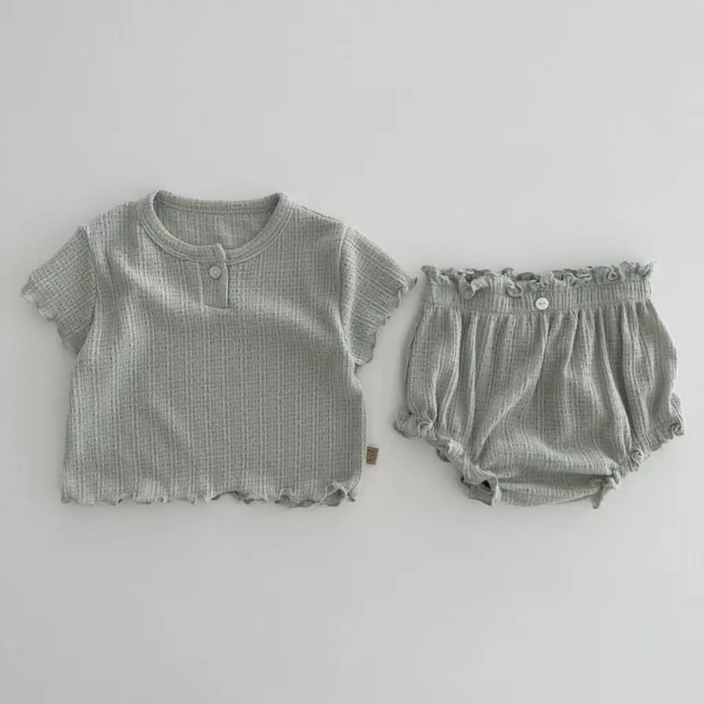 Korean Ins Lace Shorts & Jacket Set Solid Colors