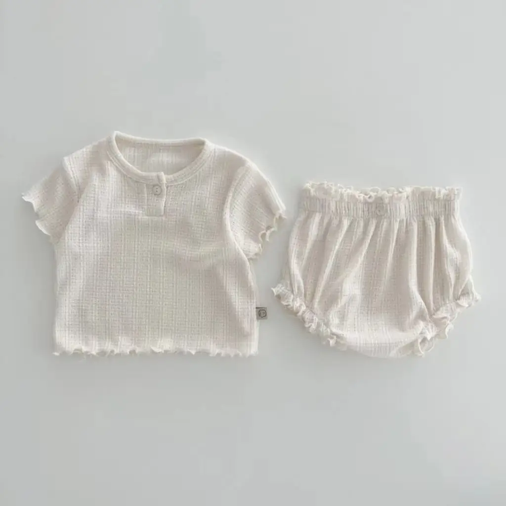 Korean Ins Lace Shorts & Jacket Set Solid Colors