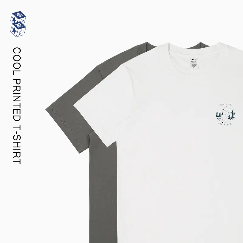 Men's Dark Blue Eco Graphic T-Shirt