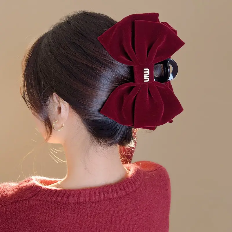 New Year Red Escape Princess Hairpin with Black Double-Sided Clip - Image 6