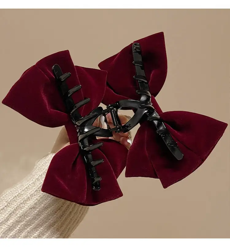 New Year Red Escape Princess Hairpin with Black Double-Sided Clip — feature 13