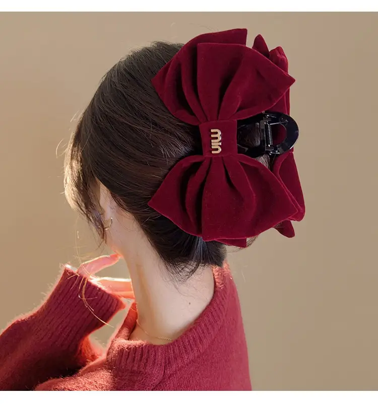 New Year Red Escape Princess Hairpin with Black Double-Sided Clip — feature 6