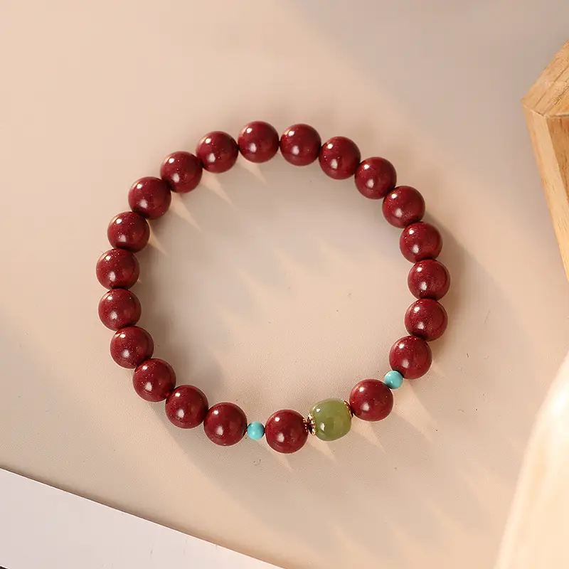 Elegant Cinnabar Transfer Bracelet for Women