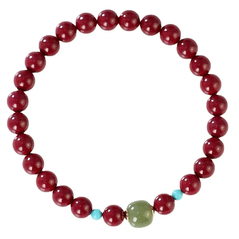 Elegant Cinnabar Transfer Bracelet for Women