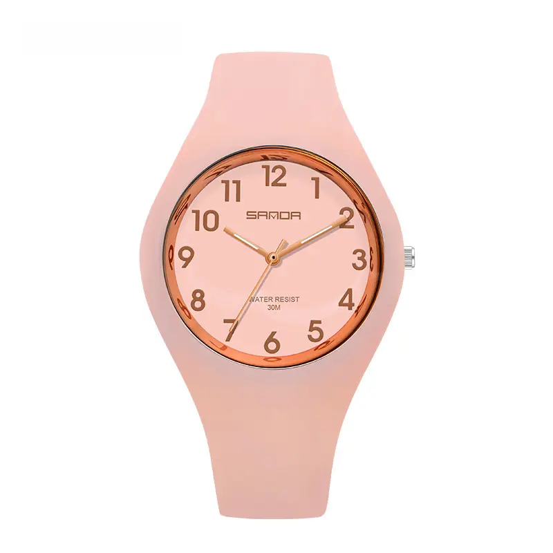 Sanda Digital Watch Black Orange Teen Watch