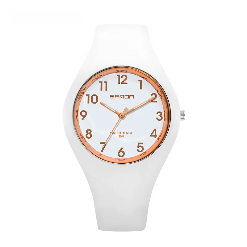 Sanda Digital Watch Black Orange Teen Watch