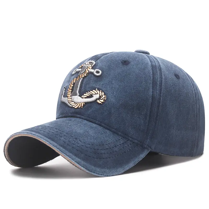 New Coated Washed Faded Sandwich Brim Cap Men Women Sunshade - Image 2