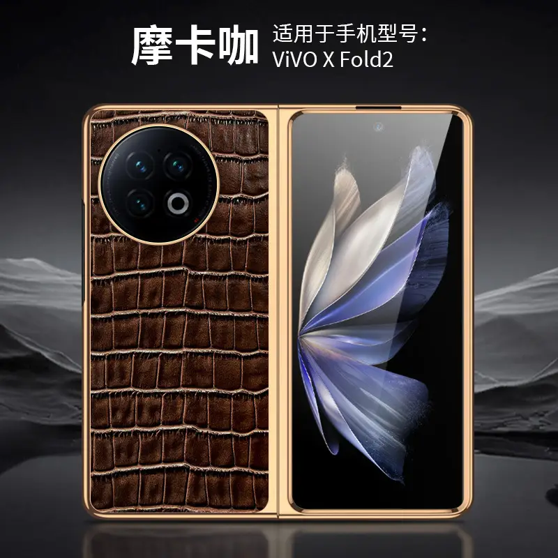 VivoX Flip Croc Leather Foldable Phone Case — feature 18