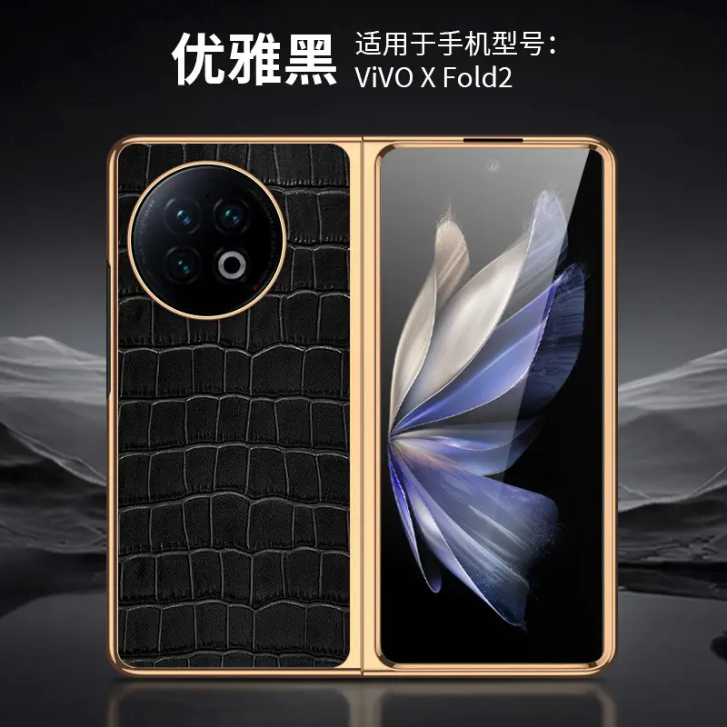 VivoX Flip Croc Leather Foldable Phone Case — feature 19