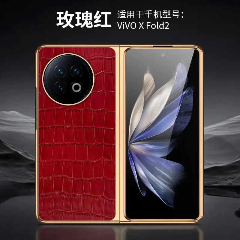 VivoX Flip Croc Leather Foldable Phone Case — feature 21