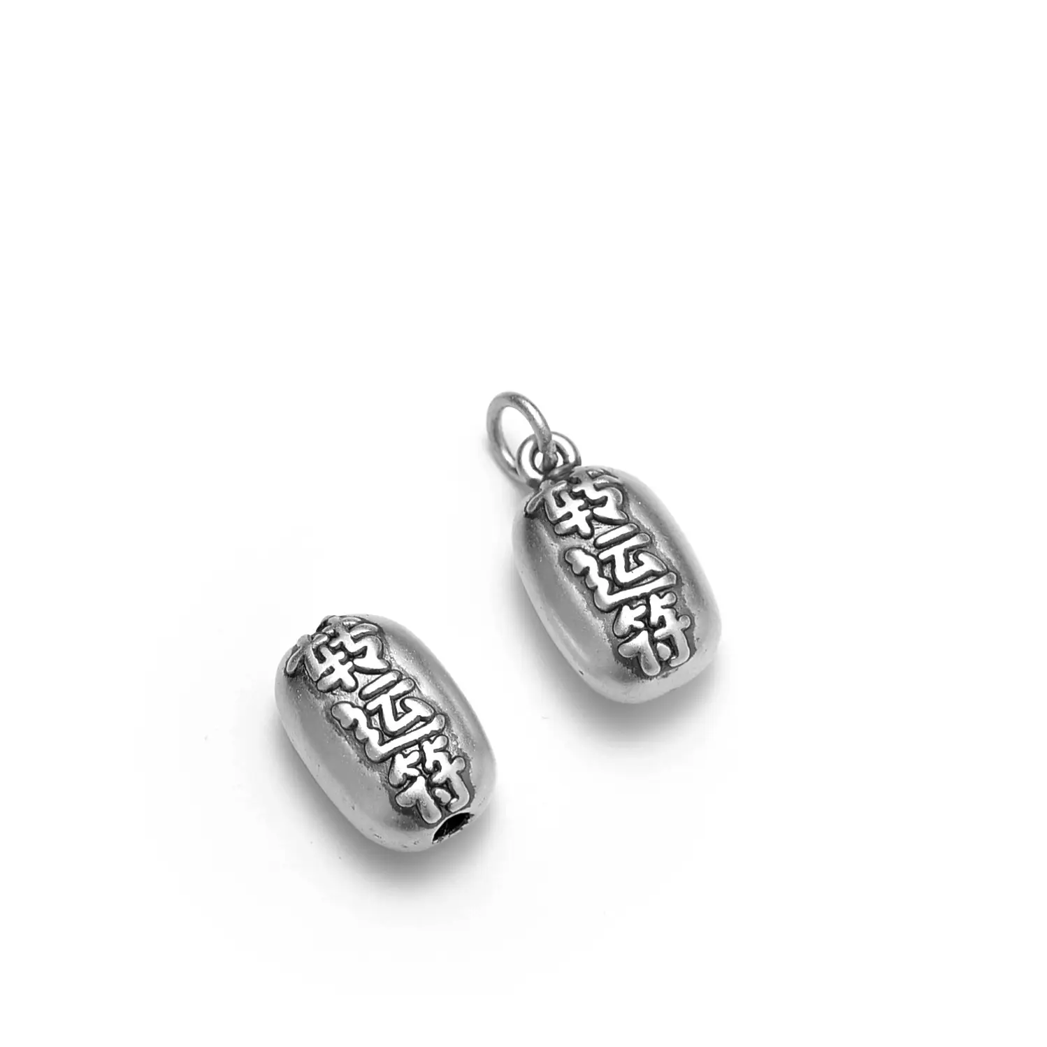 S999 Silver Retro Lucky Pendant Set - Image 6