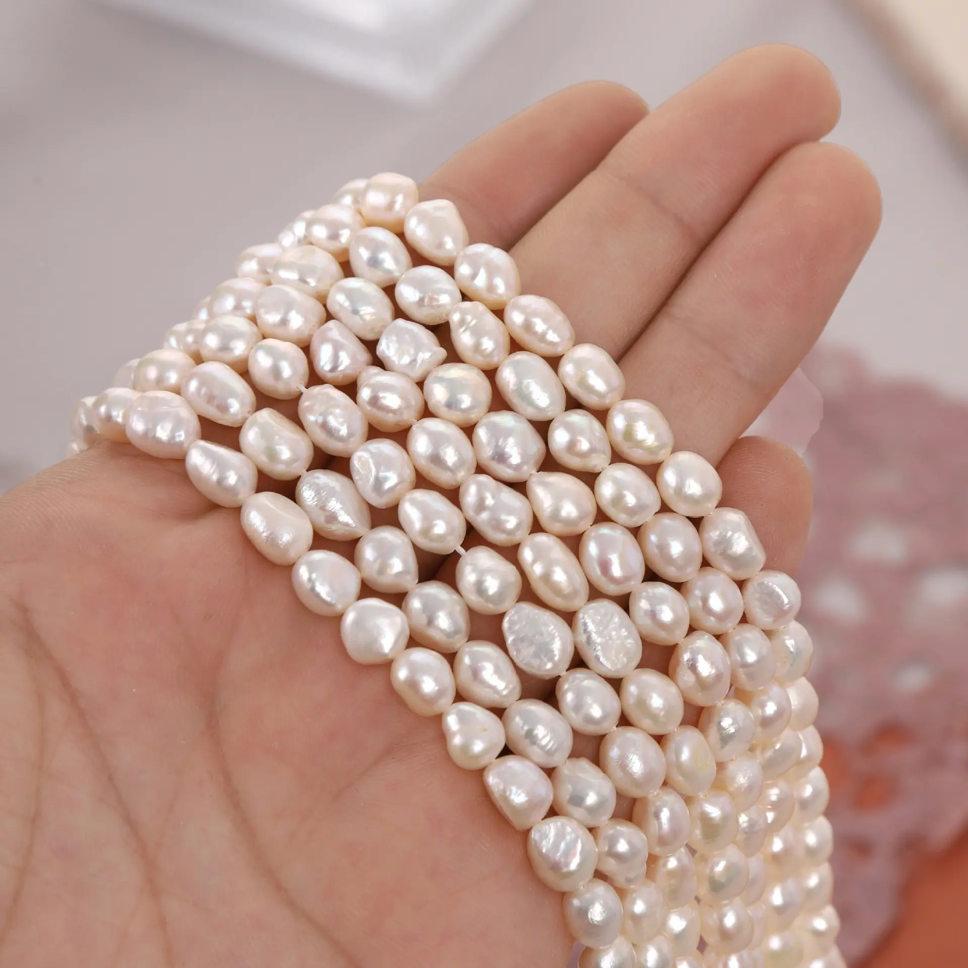 7mm Natural Freshwater Pearl Pearl Necklace Set — feature 7