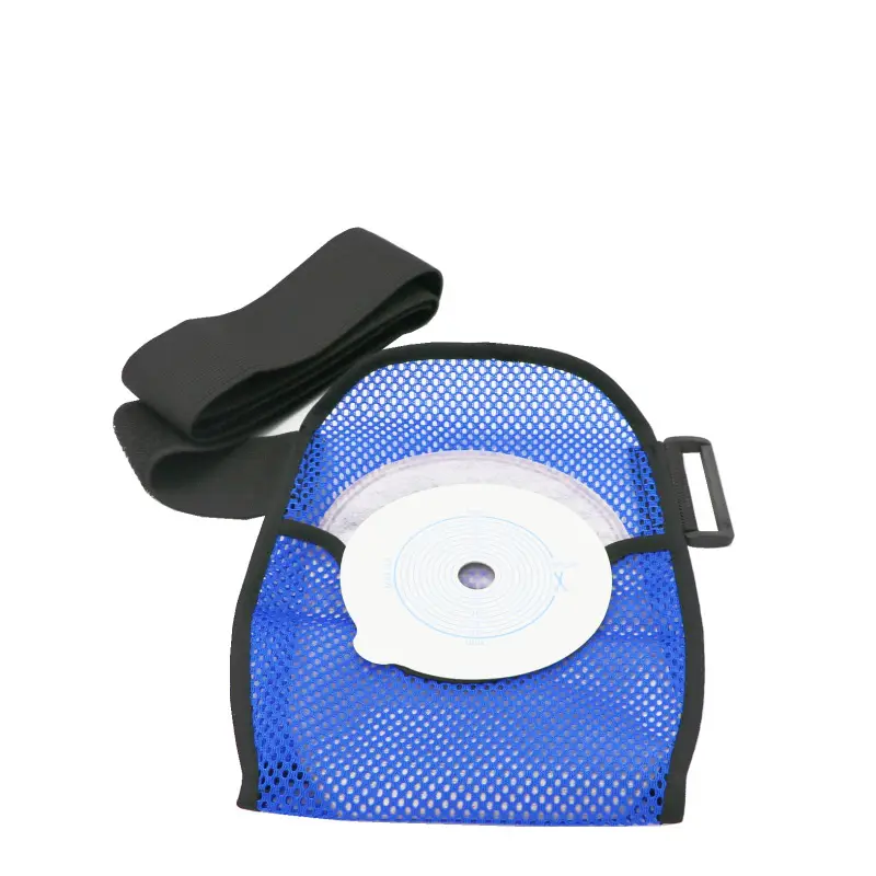 Blue Mesh Ostomy Bag with Protective Belt - Image 6