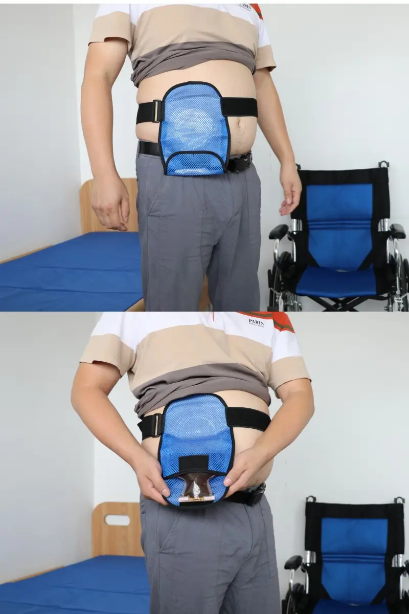 Blue Mesh Ostomy Bag with Protective Belt — feature 12