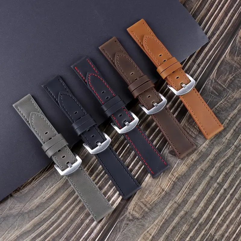 2023 Huawei Cut Edge Strap Unisex 18mm20mm22mm24mm Square Silver Buckle - Image 19
