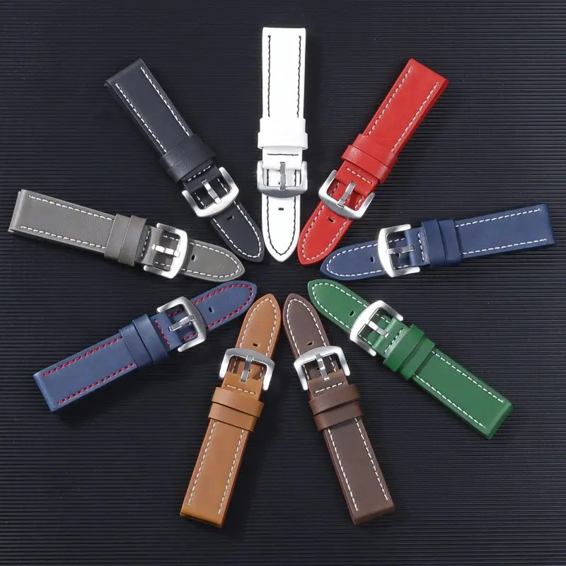 2023 Huawei Cut Edge Strap Unisex 18mm20mm22mm24mm Square Silver Buckle — feature 13