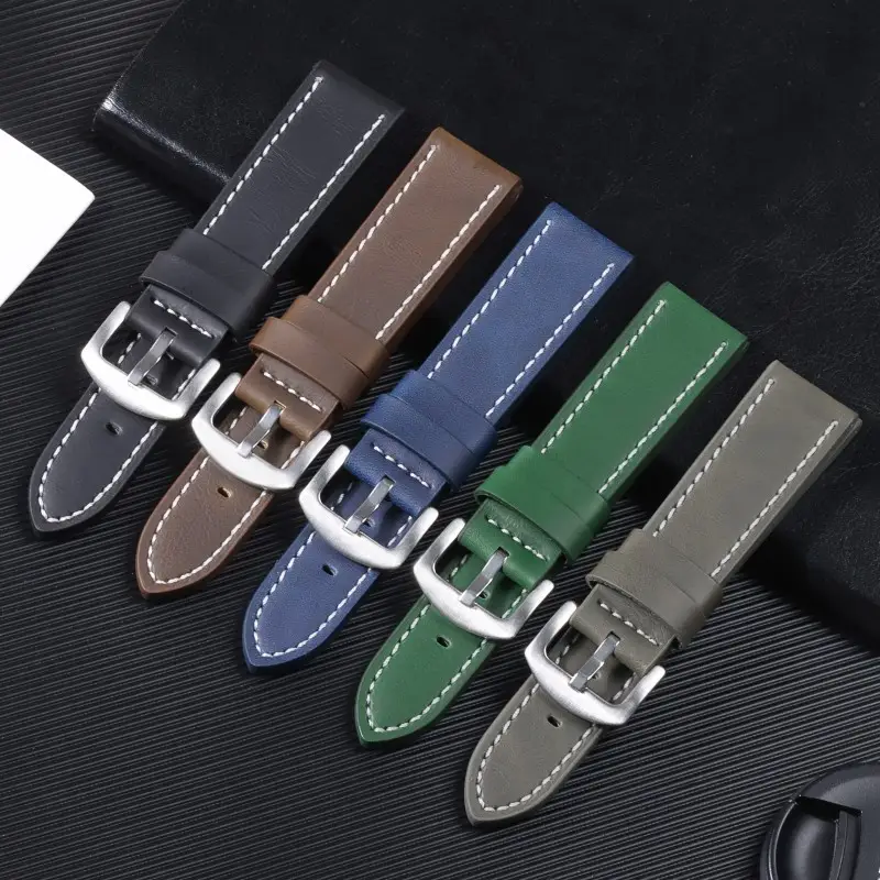 2023 Huawei Cut Edge Strap Unisex 18mm20mm22mm24mm Square Silver Buckle — feature 14