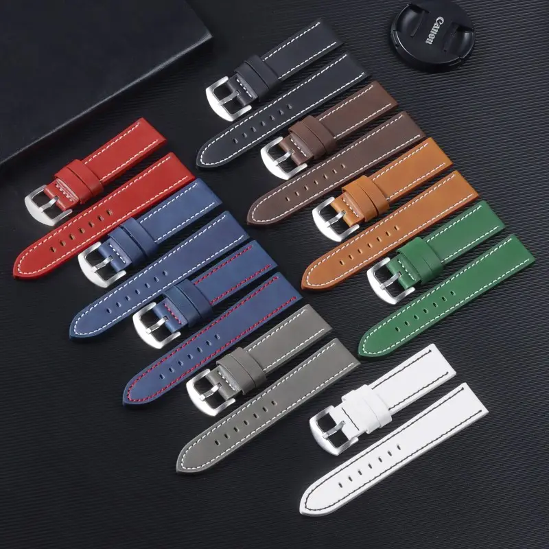 2023 Huawei Cut Edge Strap Unisex 18mm20mm22mm24mm Square Silver Buckle — feature 15