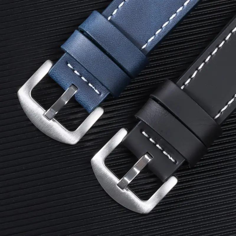 2023 Huawei Cut Edge Strap Unisex 18mm20mm22mm24mm Square Silver Buckle — feature 5