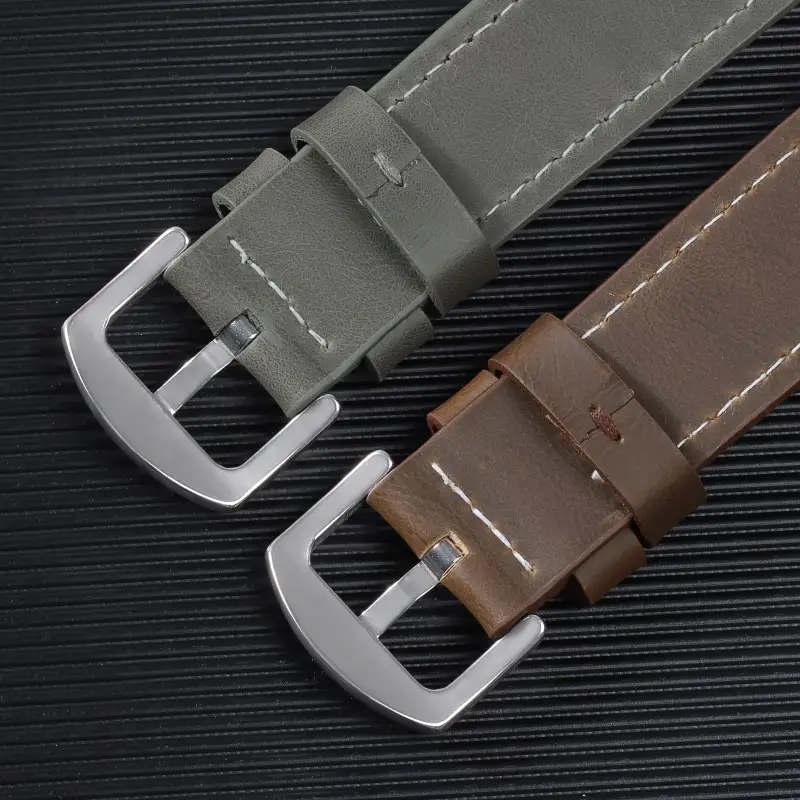 2023 Huawei Cut Edge Strap Unisex 18mm20mm22mm24mm Square Silver Buckle — feature 6