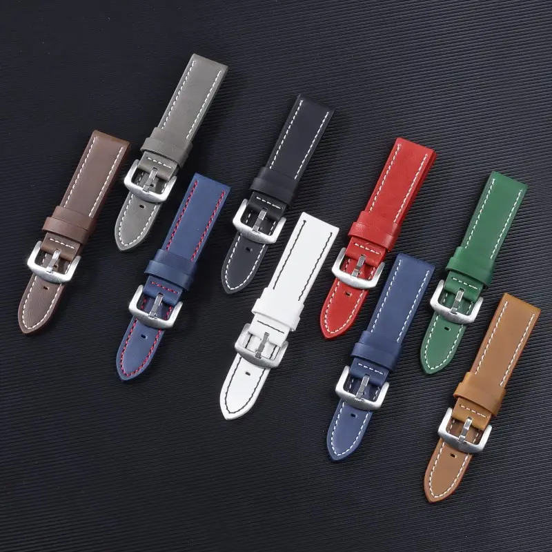 2023 Huawei Cut Edge Strap Unisex 18mm20mm22mm24mm Square Silver Buckle — feature 8