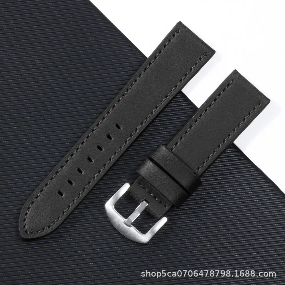 2023 Huawei Cut Edge Strap Unisex 18mm20mm22mm24mm Square Silver Buckle - Image 10