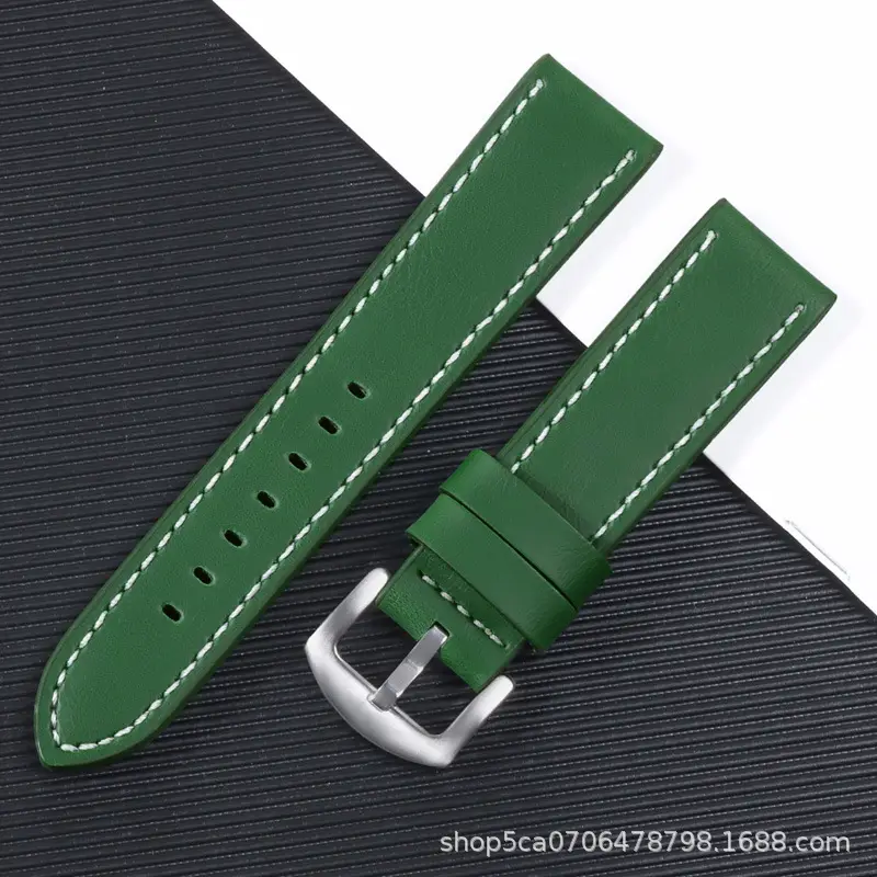 2023 Huawei Cut Edge Strap Unisex 18mm20mm22mm24mm Square Silver Buckle